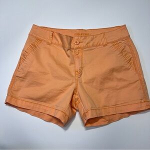Maurices Bright Peach Flat Front Chino Shorts Sz 11/12